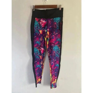 NWT Women's‎ PopFit Multicolor Leggings Size S Yoga Pants 0305